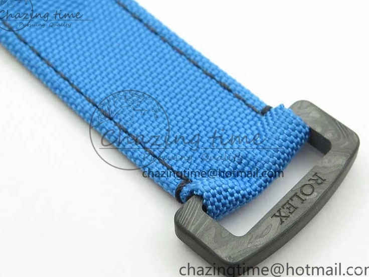 Edition Dial Daytona DIW Strap Blue Carbon A4130 Light Blue OMF Best Light Nylon on 1123